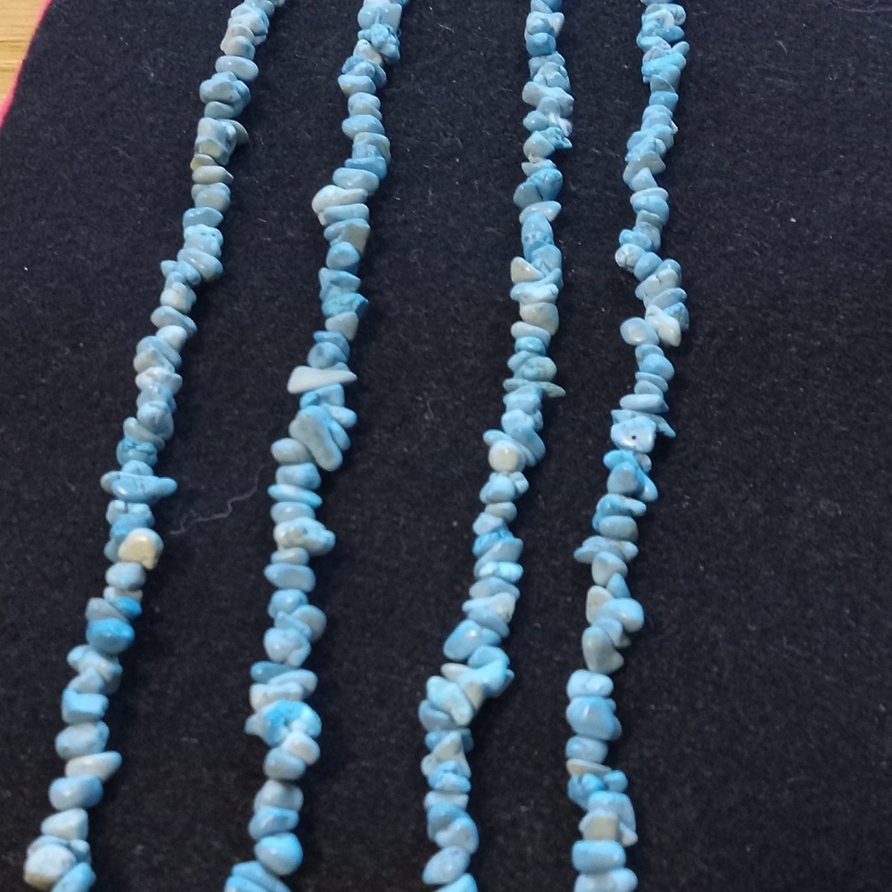 Blue Stone Beaded Necklace